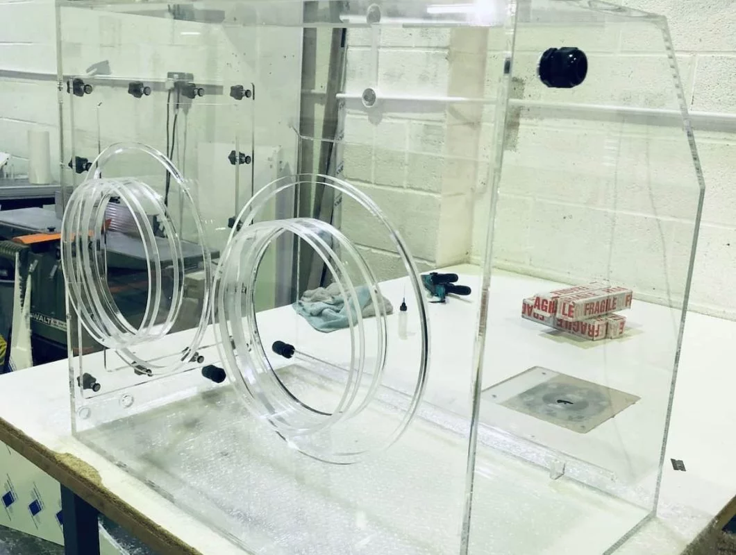 10mm Perspex purge chemical tank