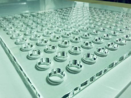 12mm Laser cut perspex tray