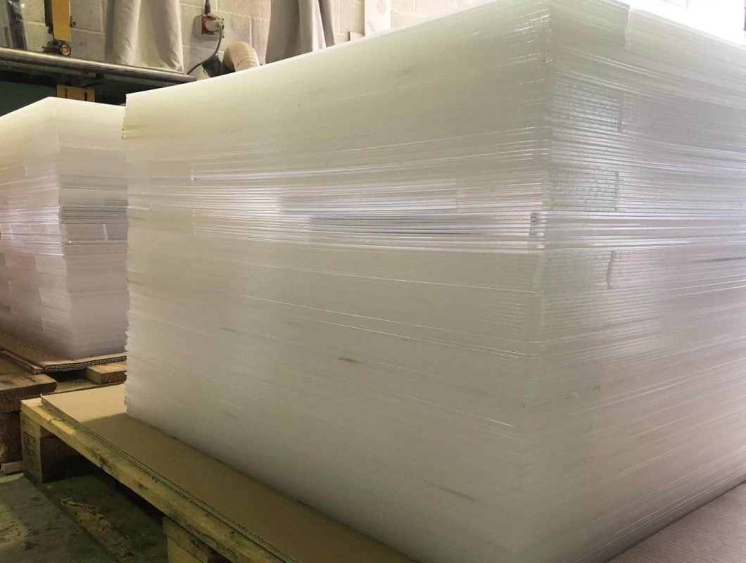 Acrylic Laser Cutting of panels & parts UK