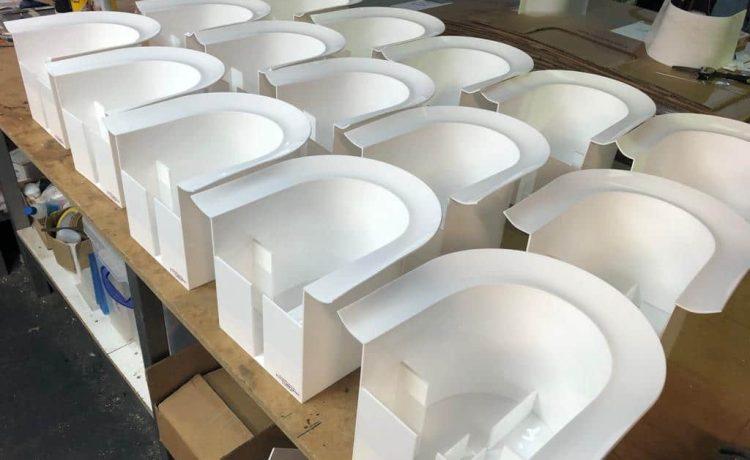 3mm White perspex camera covers for ITV