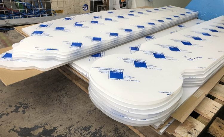 8mm Perspex laser cut church glazing panels