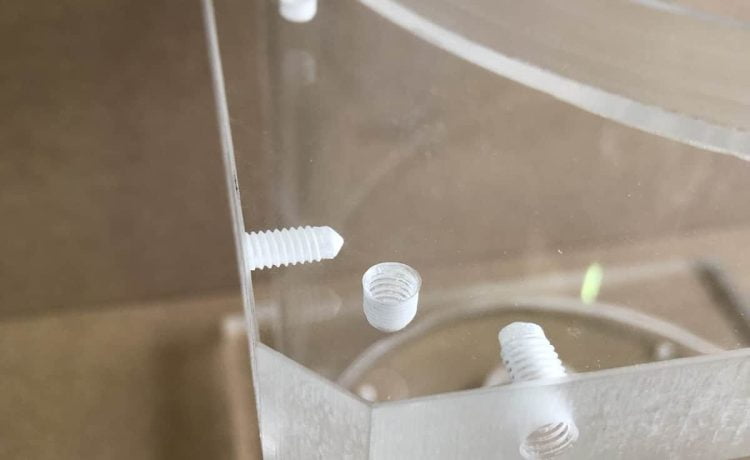 Fabricated acrylic water inlet 1