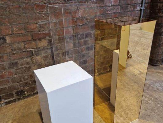Perspex plinths