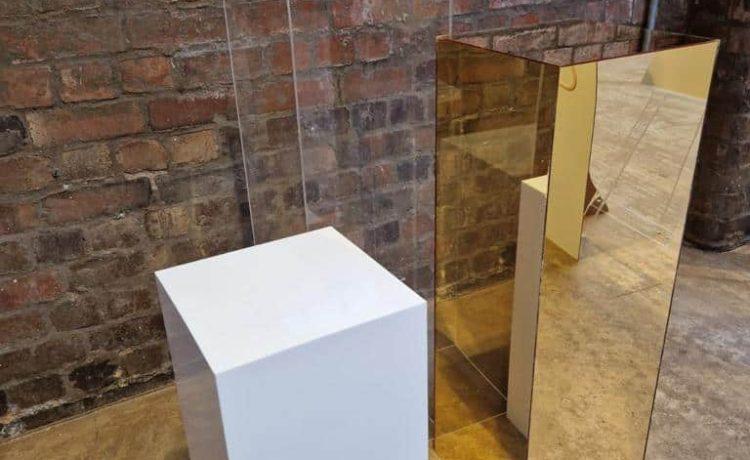 Perspex plinths