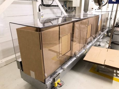 Plastic conveyor guards custom